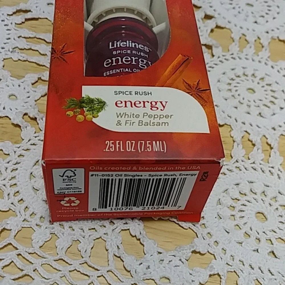 Lifelines Spice Rush Energy Essential Oil Blend
